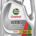 Castrol GTX Full Synthetic 5W-30 Motor Oil, 5 Quarts