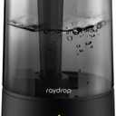 raydrop Humidifiers for Bedroom, Humidifiers for Home & Large Room, Cool Mist Humidfiers for Baby and Plant, Adjustable Mist Level, Auto Shut-Off, Black, 4.0L
