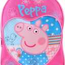 Peppa Pig Backpack | Girls Backpacks for School | Cute Bookbag for Kids | Pink (One Size)