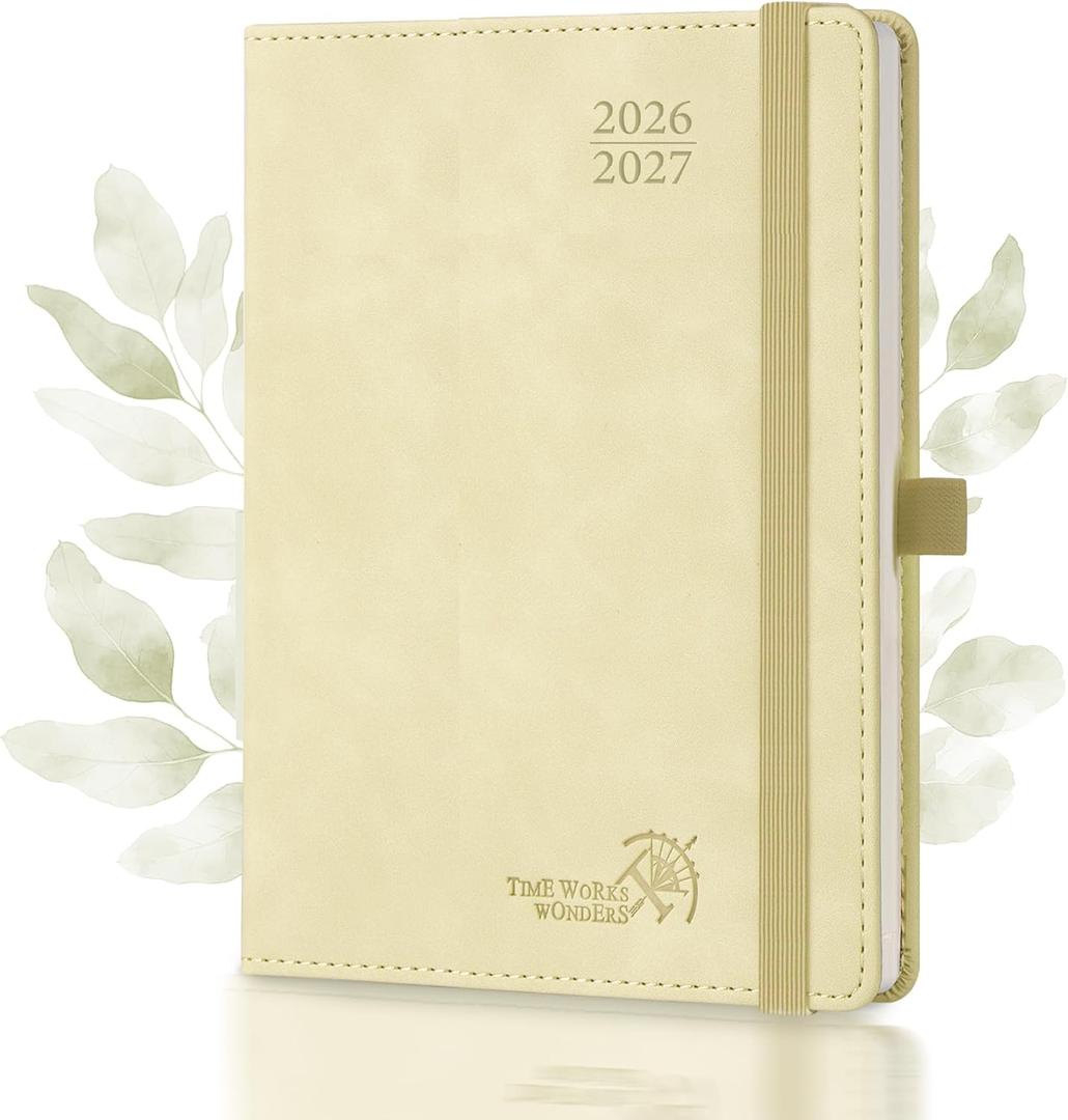POPRUN Weekly Planner 2026-2027 (Large 8.5''x 10.5'') Calendar Notebook
