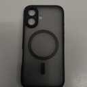 TOCOL Magnetic for iPhone 16 Case, Compatible with Magsafe, Upgraded Full Camera Protection, Drop Protection, Translucent Matte Back Bumper Phone Cover 6.1-InchBlack