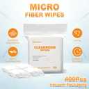 Microfiber Wipes 4"x4"(400 Pcs,Class 100, 180GSM) Superfine Lint Free Cloths Cleaning and Drying Cloths Reusable Ultra Absorbent for All Surface Types