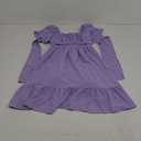 Short Sleeve Cotton Dress For Girls S Lilac