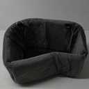 Dog Car Seat for Small Medium Dogs,Detachable Washable Dog Booster Seat Under 30lbs, Pet Car Seat Travel Bed with Storage Pockets and Dog Safety Belt (Black)