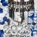 146 PCS Graduation Decorations 2025, Graduation Party Decor Class of 2025 Set of Balloons Boxes with Letters 2025 GRAD So Proud of You, Congrats Grad Party Decorations for Any Grades