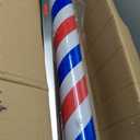 45'' Silver Barber Pole Light