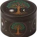 Spice Grinder, Manual Pepper Mill, Adjustable Metal Grinders, Essential for Kitchen (Tree)