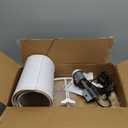 LEPOWER Wood Tripod Floor Lamp, Mid Century Standing Lamp, Modern Design Studying Light for Living Room, Bedroom, Study Room and Office, Flaxen Lamp Shade with E26 Base Walnut