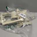 36" Skeleton Halloween Decorations, 3FT Realistic Full Body Movable Posable Joints Skeleton, Creepy Halloween Plastic Skeleton for Graveyard Decorations, Haunted House Props Indoor/Outdoor Decor