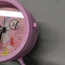 TCJJ Unicorn Alarm Clock for Girls Kids, Cute Bedroom Decoration, Non Ticking Silent Second Hand, w/Backlight Super Loud Twin Bell, for Kids Unicorn Gifts (Pink)