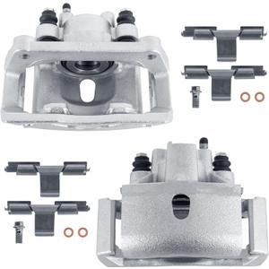 Pair Rear Disc Brake Calipers Assembly w/Bracket Compatible with 2002-2010 Dodge Ram 1500, Compatible with 2011-2018 Ram 1500, Compatible with 2007-2009 Chrysler Aspen 18B4836 18B4837