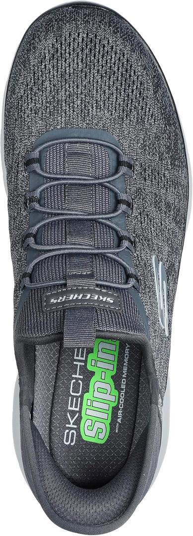 Skechers Men's Summits Key Pace Slip-in Hands Free Slip-ins, Air-Cooled Memory Foam, Machine Washable, Vegan, Casual, Size US 12