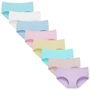 Linabor Girls Underwear Teen Briefs Soft Breathable Panties 14Y, PCS 8