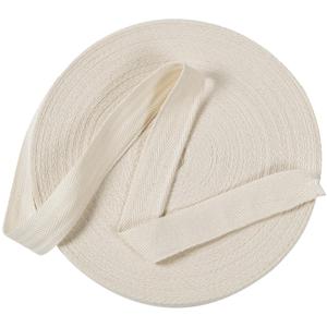 Cotton Twill Tape Ribbon 1/2 Inch Wide Tape Herringbone Webbing Roll Bias Binding Tapes for Sewing and DIY Crafts, Natural (Beige, 85 Yards)