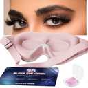 Eye Mask for Lash Extensions, Sleeping Mask for Women, 3D Contoured Eyelash Sleeping Mask for Extensions, Eye Covers for Sleeping for Travel, Airplane, Meditation