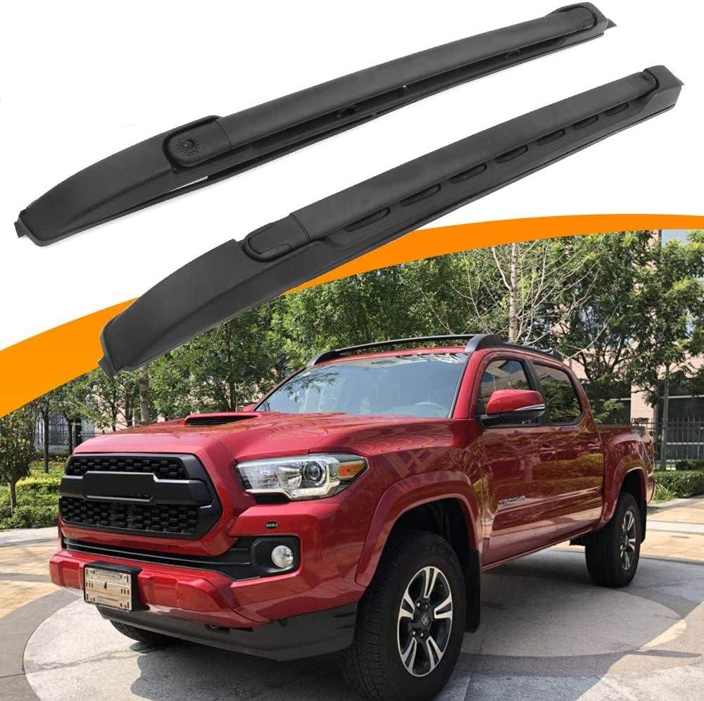 Black Roof Rack Cross Bars Set Fit for 2005-2023 Toyota Tacoma Double CAB Luggage Carrier Accessory