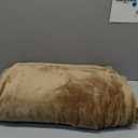 Bedsure GentleSoft Fleece Blankets Queen Size Camel - Bed Blanket Soft Lightweight Plush Fuzzy Cozy Luxury Microfiber, 90x90 inches