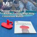 5 x Cue Grip Trainer for Billiards & Pool - Silicone Alignment Ring, Improve Your Stroke & Shot Accuracy | Billiard Practice Aid with Instruction Manual Billiard Training Aids Billiards Accessories