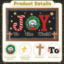 Christmas Nativity Bulletin Board Decoration Sets Joy to The World Christian Paper Cutting Jesus Birth Religious Faith Cardboard Cut-Outs for Xmas Holiday Sunday School Classroom Chalkboard Wall Decor