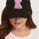 5 x Letter Patches Varsity Glitters Chenille,3 PCS SPRT Iron on Pink Letter Patch,Alphabet Cloth Patch for Team Costume Decoration 3.1in Height Z (3 Pieces)