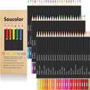 Soucolor 72-Color Colored Pencils for Adult Coloring Books, Soft Core, Back to School Supplies, Smooth Coloring Pencils for Kids Sketching, Drawing, Blending, Shading, Arts & Crafts Supplies Gift