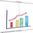 XBoard Magnetic Dry Erase Board 48 x 36 Inch, 4' x 3' Foldable White Board for Wall with Marker Tray, Silver Aluminum Frame Folding Message Presentation Board
