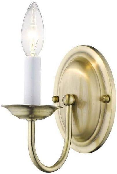 Livex Lighting 4151-01 Wall Sconce with No Shades, Antique Brass