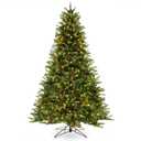 7 FT Pre-Lit Christmas Tree 3-Minute Quick Shape with Quick Power Connector Timer
