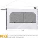 10x10 Pop Up Canopy Sidewall - 1 PC 300D Waterproof Attachable Tent Wall, Privacy Shade for Outdoor Events, Vendor Booths (Tent Not Included, with U-Shaped Window)