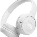 JBL Tune 510BT  Bluetooth headphones with up to 40 hours battery, microphone for call, foldable and comfortable, Android and iOs compatible (White)