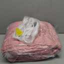 Homemate Heated Blanket Electric Throw - 50"x60" Heating Blanket Throw 1/2/4/6/8 Hours Auto-Off 10 Heat Levels Over-Heat Protection Soft Flannel Sherpa ETL Certification (05 - pink(striped))