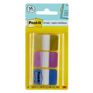 Post It Metallic 1INx1.5 36 Tabs