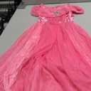 UPORPOR Princess Costume for Girls, Syncs with Music, App-Control Princess Dress, RGB Led Light Up Toddler Dress for Ages 6-7 Years