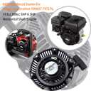 590607 Recoil Starter Compatible with Briggs and Stratton Recoil Starter 208cc 590607 for Generator Pressure Washer Parts with 163cc 797276 Pull Start Assembly