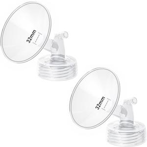 2pcs 32mm Flange Compatible with Spectra S1 S2 9 Plus Synergy Gold Ameda MYA Motif Luna Breast Pump, Replacement to Spectra Pump Parts, Breast Pump Shields 32mm Replace S1 S2 Parts