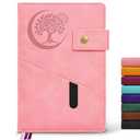 PAIBAS Lined Journal Notebook for Men, A5 Leather Journals for Writing Women, Hardcover Notebooks for Work,School,Note Taking,Travel,Business,Personal daily Diary,200 Page College Ruled (5.9" x 8.4")