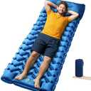 Qpau Oramoose Sleeping Pad, Compact Sleeping Pad for Camping with Pillow Built-in Foot Pump, Inflatable Sleeping Mat for Travel Backpacking Hiking Sleeping Bag Tent, Outdoor Adventure Camp Gear