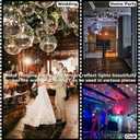 16-Inch Large Disco Ball Big Hanging Mirror Ball Disco Ball Decor for Disco Party Decorations, Weddings, Events, Disco Christmas Decor, and Home Celebration