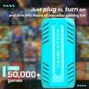 UWDFH Retro Gaming Console, 2026 Gaming Stick Pro, 50000 Games -128GB, 4k HDMI Output, and 2.4GHz Wireless Controller, 48 Classic Emulators, Plug and Play Video Games for TV (Blue) (Blue)