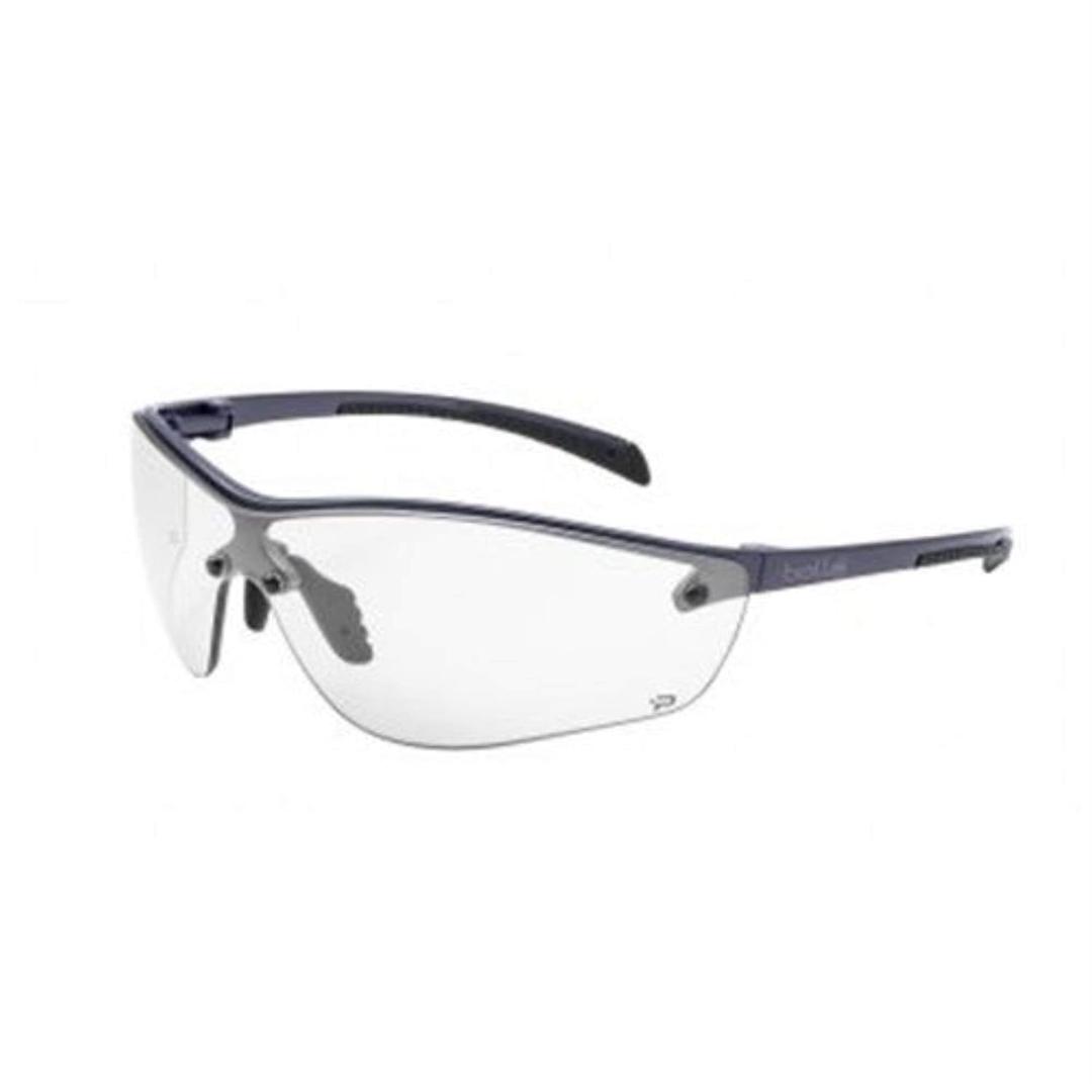 Bolle Safety 40237, Silium+ Safety Glasses PLATINUM, Dark Gunmetal Frame, Clear Lenses (Universal)