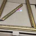 12x16 Vintage Gold Convex Embossed Motif Ornate Classic Picture Frame, Matted to 9x12 inches, Plexiglass Cover, 2 Pack, 12 x 16 in 2pk