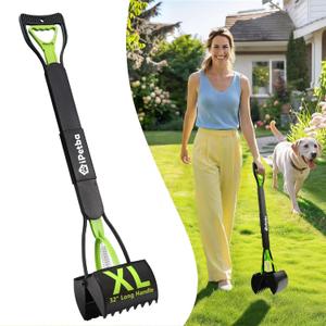 IPETBA 32 inch Pooper Scooper for Large Dogs Long Handle, Dog Pooer Scooper for Yard No Bending Save Back, Ease of Pickup Grass Friendly, Easy to Clean, Sturdiness (Meadow Green)