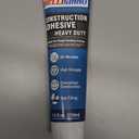 Construction Adhesive Heavy Duty, Cement Glue for Concrete, Floor, Wall, Stone, Wood and More, 7.4 Ounce Tile Squeeze Tube, Suitable for Rough Bonding Surface (220ml*1)