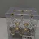 RoseCraft Christmas Ornaments Set, 6.3Inch Plastic Shatterproof Christmas Ball Hanging Ornaments for Xmas Tree Decorations, for Indoor Home Thanksgiving Halloween Party Decor - 6Pcs / Gold.