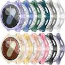 [12Pack] RICHONE Bling Case Compatible with Samsung Galaxy Watch 7 40mm Screen Protector, HD Full Protection Flexible TPU Watch Bumper Cover Anti Scratch Samsung Watch 7 Accessory (SM-L300 · 40MM)