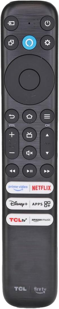 Dan's Originals RC813 / CMB1 Voice Remote for TCL Amazon Tv, Compatible with TCL Q550F | Voice | Netflix | Prime Video | TCLtv+ | Disney+ | Amazon Music | Apps- G0401-000249