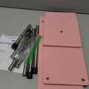 ZHWS Bathroom Counter Organizer Corner Shelf  Bathroom Organization Bamboo 3 Tier Spice Rack Makeup Organizer Bookshelf Space Saving Rack Kitchen Office Living Room (Pink) (16.9x16.9x15.3)