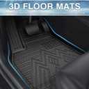 Mixsuper Wrangler Floor mats-Floor mat for 2018-2026 Jeep Wrangler JL Unlimited 4-Door (No 2-Door, JK or 4XE),All Weather TPE Floor Liners Protection for Wrangler Accessories,2 Row Anti-Slip Car Mats