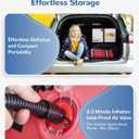 QPAU Blow up Inflatable Toddler Travel Bed with Sides, Toddler Air Mattress for Camping, Traveling, Hotel, or Home Use, Hand Pump Included (Pink)