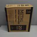 ZOBER Metal Pants Hangers with Clips - Pack of 20 Space Saving Skirt Hangers for Women - Chrome, Non-Slip, Adjustable Clips, for Pants, Skirts, Jeans Closet Organization, College Dorm Essentials